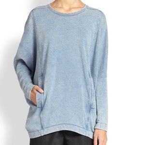 Helmet Lang Indigo Boyfriend Sweatshirt Small